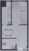 中铁大厦1室1厅1卫41.3㎡户型图