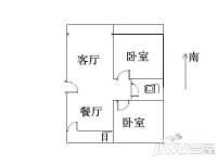 元馨苑2室2厅1卫100㎡户型图