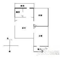 一中宿舍2室1厅1卫75㎡户型图