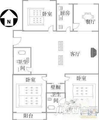 仓南小区3室0厅0卫户型图