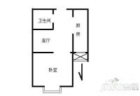 滨江国际写字楼1室1厅1卫60㎡户型图