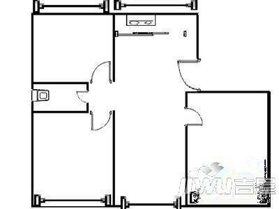 盈伴商住大厦1室1厅1卫42㎡户型图