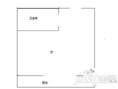 盈伴商住大厦1室1厅1卫42㎡户型图