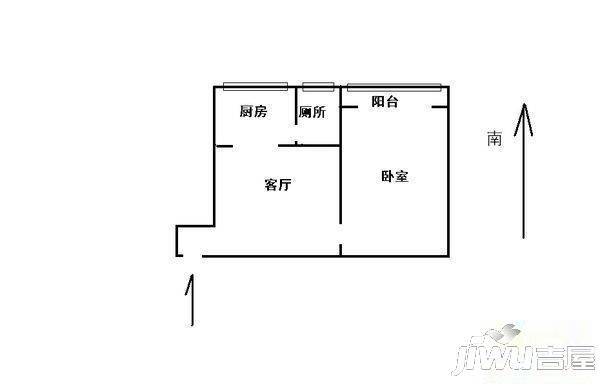 留营华苑2室2厅1卫94㎡户型图