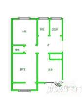 开达小区3室1厅2卫118㎡户型图