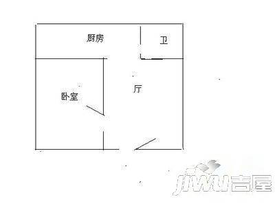 滨东小区2室1厅1卫90㎡户型图