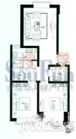 嘉实栖园2室2厅1卫户型图