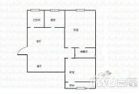 新华西路3502宿舍2室1厅1卫68㎡户型图