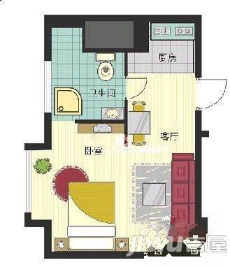 盛世华庭3室2厅2卫120㎡户型图