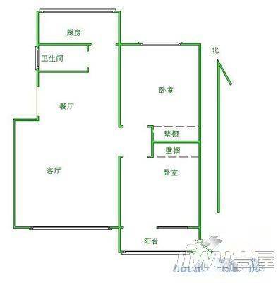 盛世华庭3室2厅2卫120㎡户型图