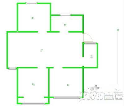 盛世华庭3室2厅2卫120㎡户型图