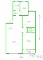 康华公寓2室2厅1卫123㎡户型图