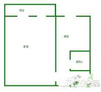 翠薇雅居1室1厅1卫40㎡户型图