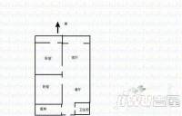 合作路单位宿舍2室2厅2卫138㎡户型图