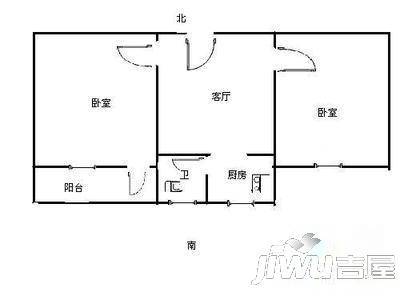 西焦生活西区3室2厅1卫户型图