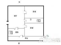 金冠苑2室2厅1卫100㎡户型图