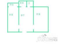 碧水庭院2室1厅1卫70㎡户型图