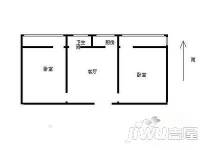 煦园小区2室1厅1卫63㎡户型图