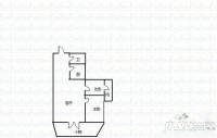 无线电十四厂宿舍2室1厅1卫户型图