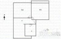 房改办宿舍2室1厅1卫60㎡户型图