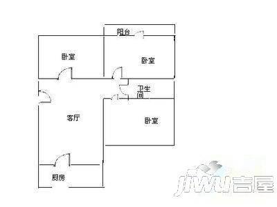 兴达开发公司宿舍3室0厅0卫户型图