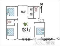 众诚商住楼3室2厅2卫户型图