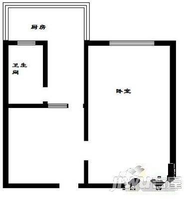 泰安小区2室1厅1卫62㎡户型图