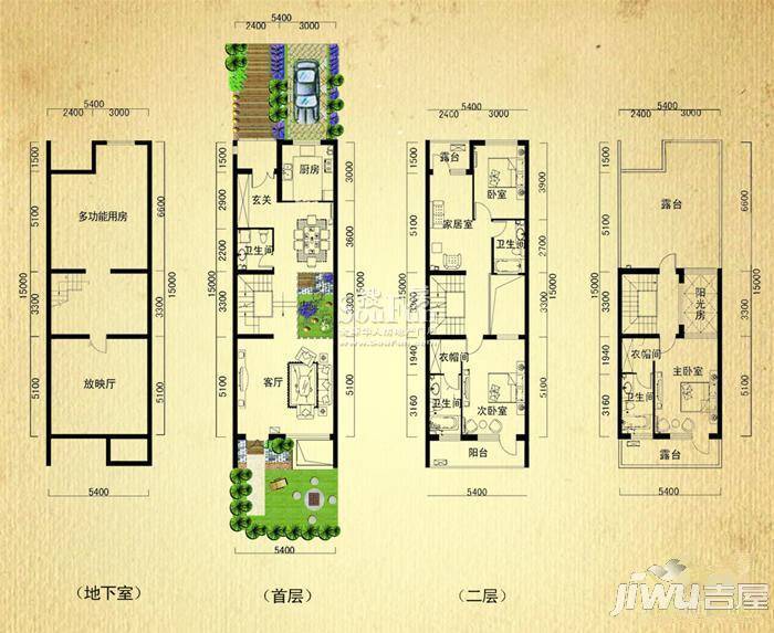 天籁山水清音3室0厅0卫168㎡户型图