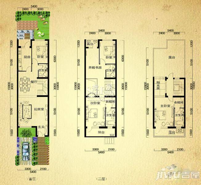 天籁山水清音3室0厅0卫168㎡户型图