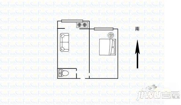 银龙小区2室1厅1卫户型图