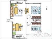 祥龙花园2室2厅1卫户型图