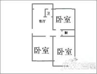尖岭小区3室1厅1卫户型图
