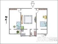 裕东新区2室1厅1卫户型图