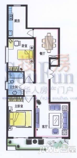 福青怡苑3室2厅2卫207㎡户型图