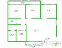 省工行宿舍2室1厅1卫59㎡户型图