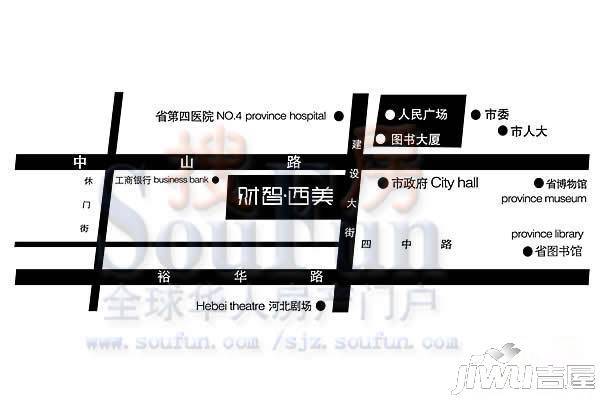财智西美位置交通图图片