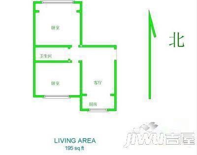 东风小区3室1厅1卫20㎡户型图