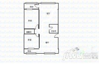 泰和居小区2室2厅2卫118㎡户型图