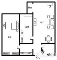 汇翠花园1室1厅1卫93㎡户型图