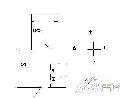 水岸美景2室2厅2卫110㎡户型图