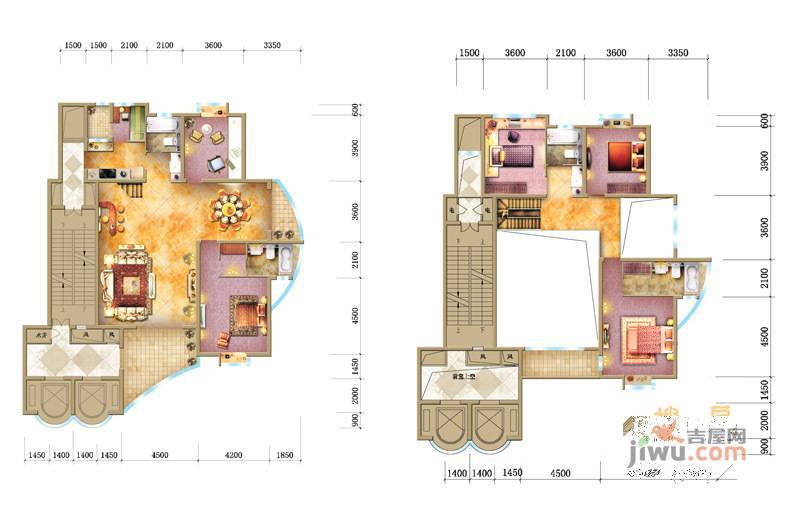 经典名门5室3厅3卫318㎡户型图