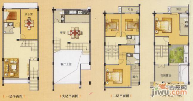 阳光美尔奇3室2厅2卫户型图