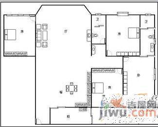 丰盛假日城堡3室2厅2卫150㎡户型图