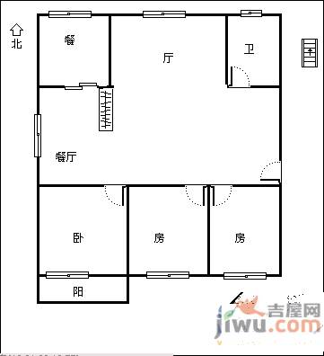 丰泽新村3室2厅2卫户型图