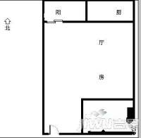 奔达明珠1室1厅1卫41㎡户型图