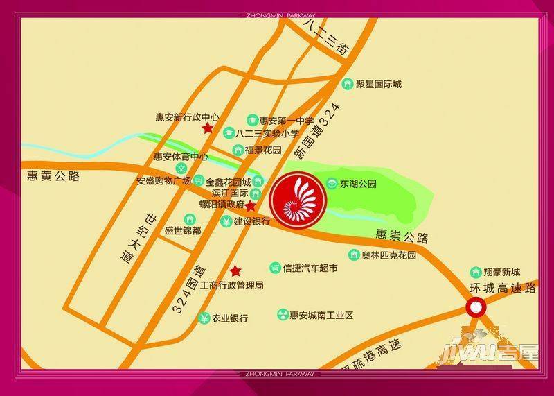 宏毅百汇广场（商铺）位置交通图图片