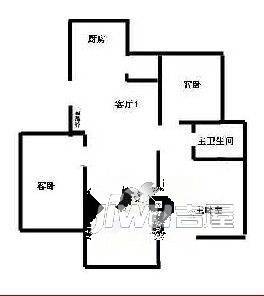 朝阳阁3室1厅2卫户型图