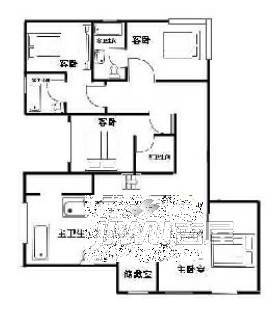 滨海华庭1室1厅1卫户型图