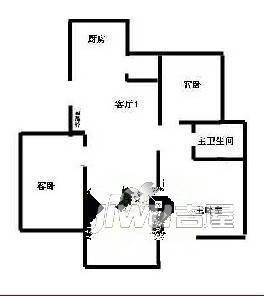 百宏香榭花都3室2厅2卫户型图