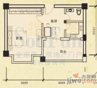 星月湾普通住宅45㎡户型图